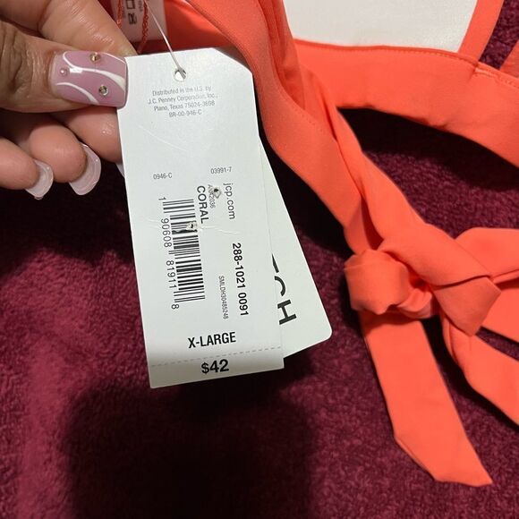 ANA NWT BIKINI TOP CORAL SIZE XL - Picture 3 of 3